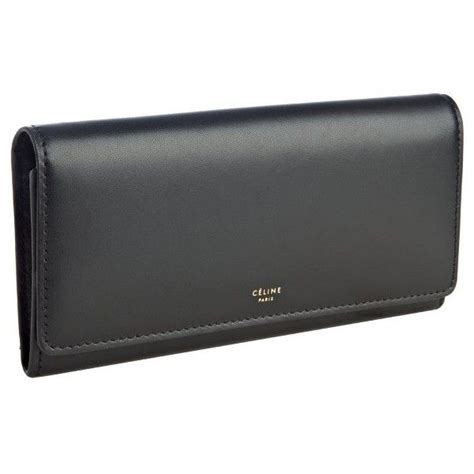 celine black leather continental wallet|WALLETS WOMEN .